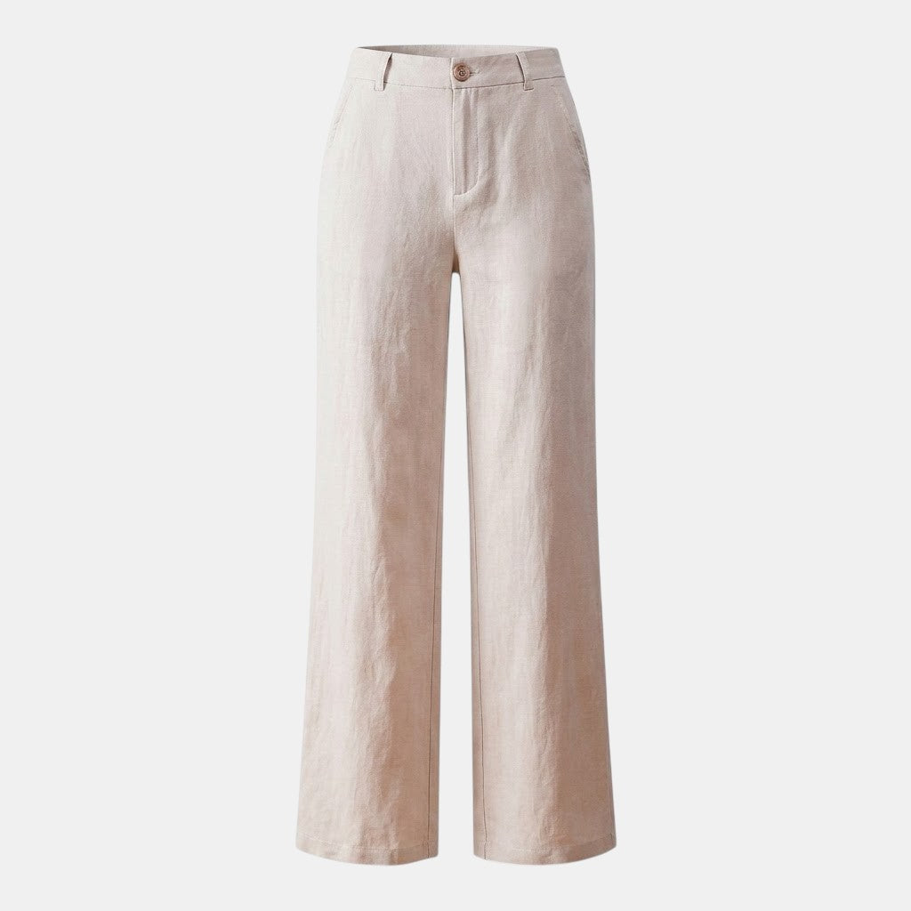 Belcien | Women’s Cotton Linen Wide-Leg Pants