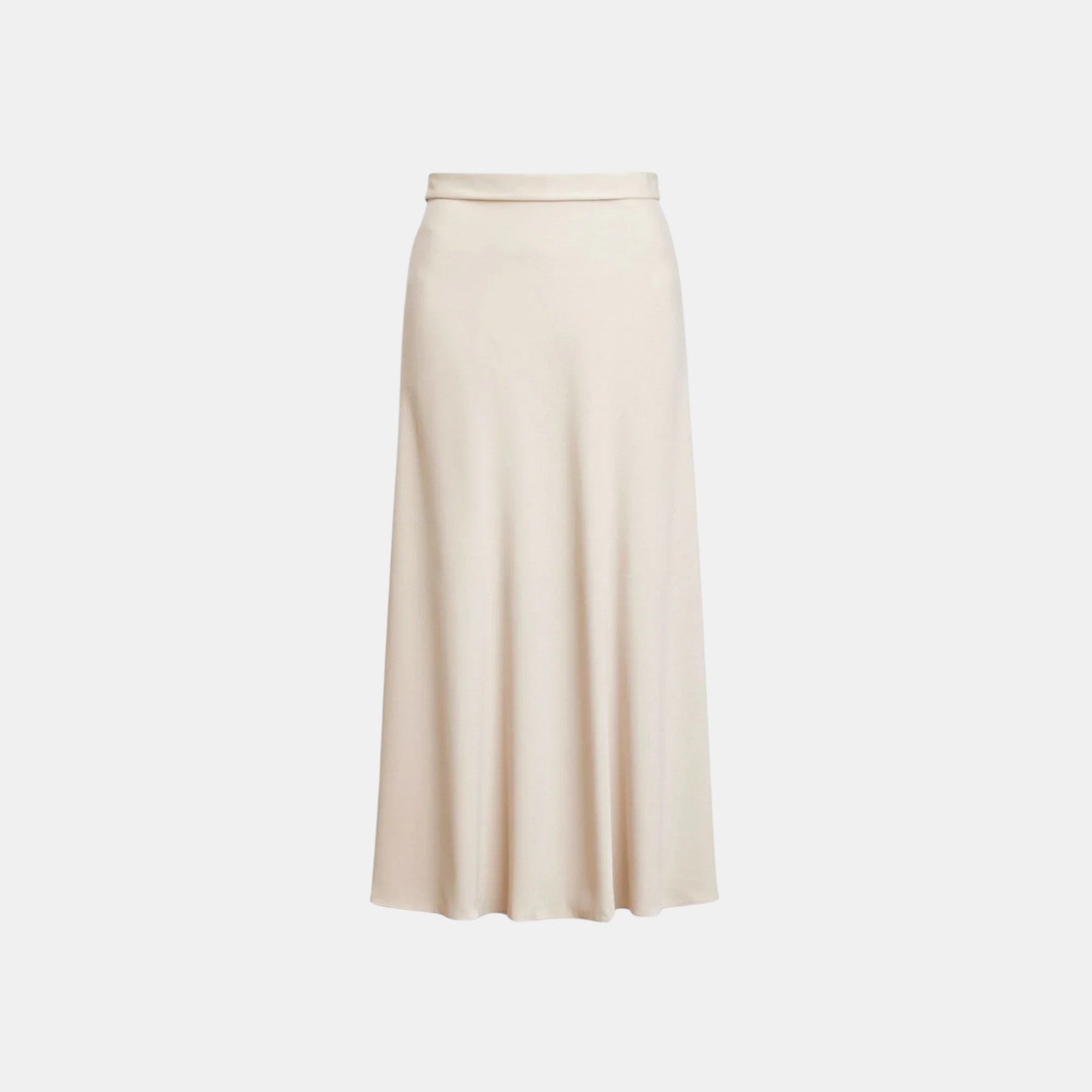 Belcien - Women’s High Waist Silk Midi Skirt