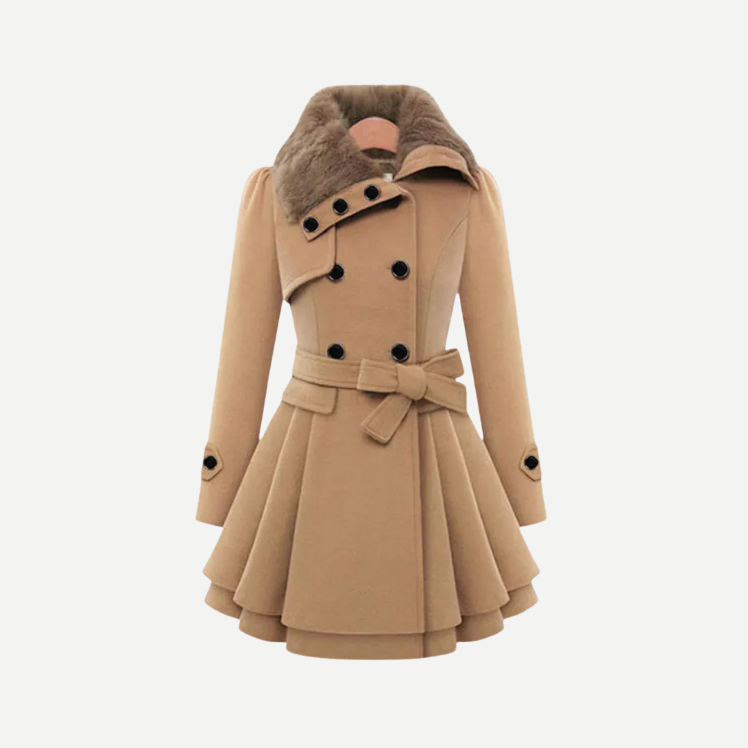 Belcien | Women’s Old Money Wool Trench Coat