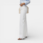 Belcien | Women’s White High Waist Wide Leg Pants