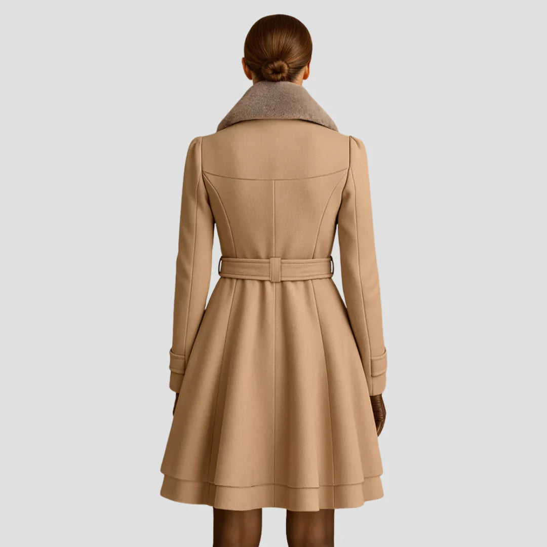 Belcien | Women’s Old Money Wool Trench Coat