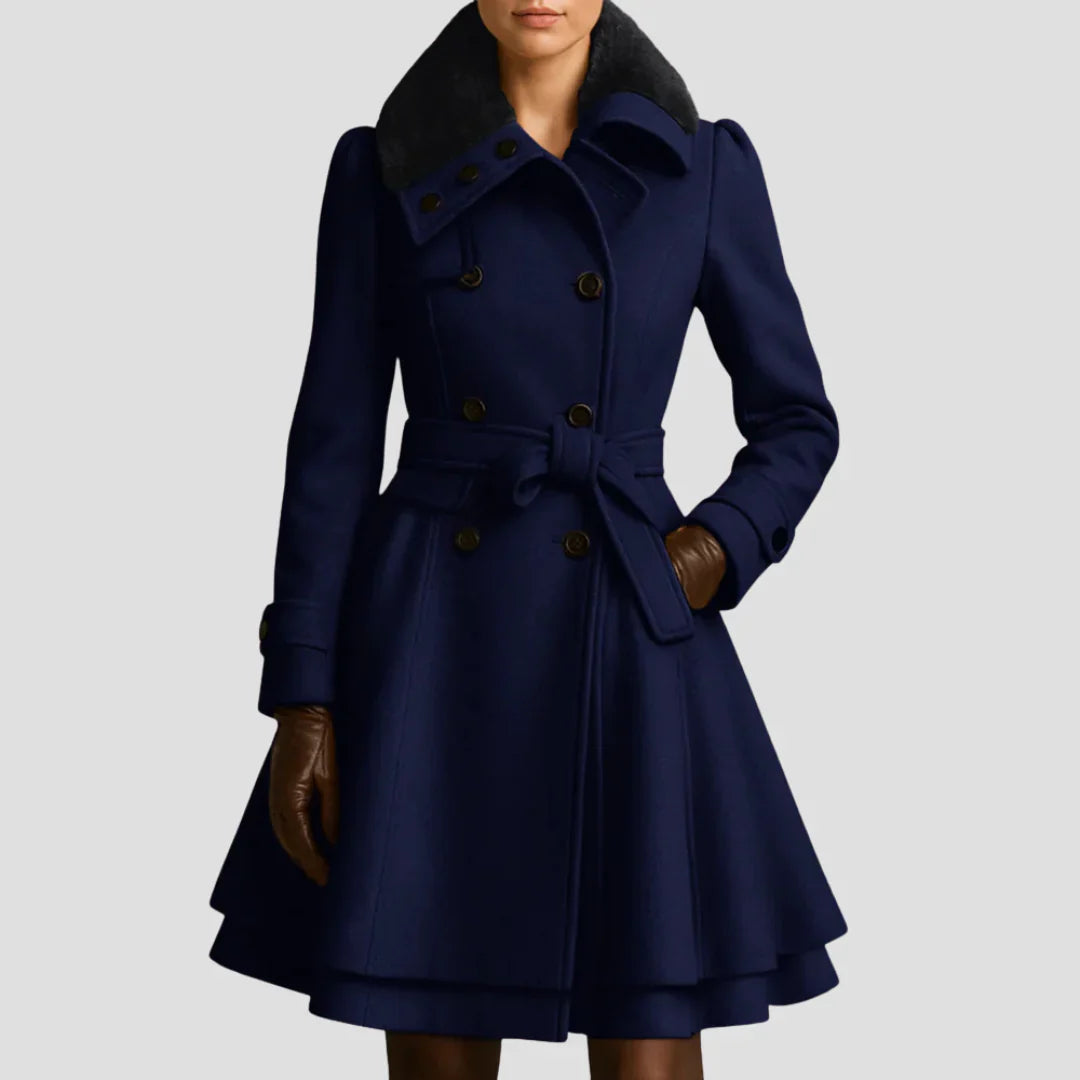 Belcien | Women’s Old Money Wool Trench Coat