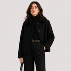 Women's Button Front Jacket Relaxed Fit Timeless Outerwear