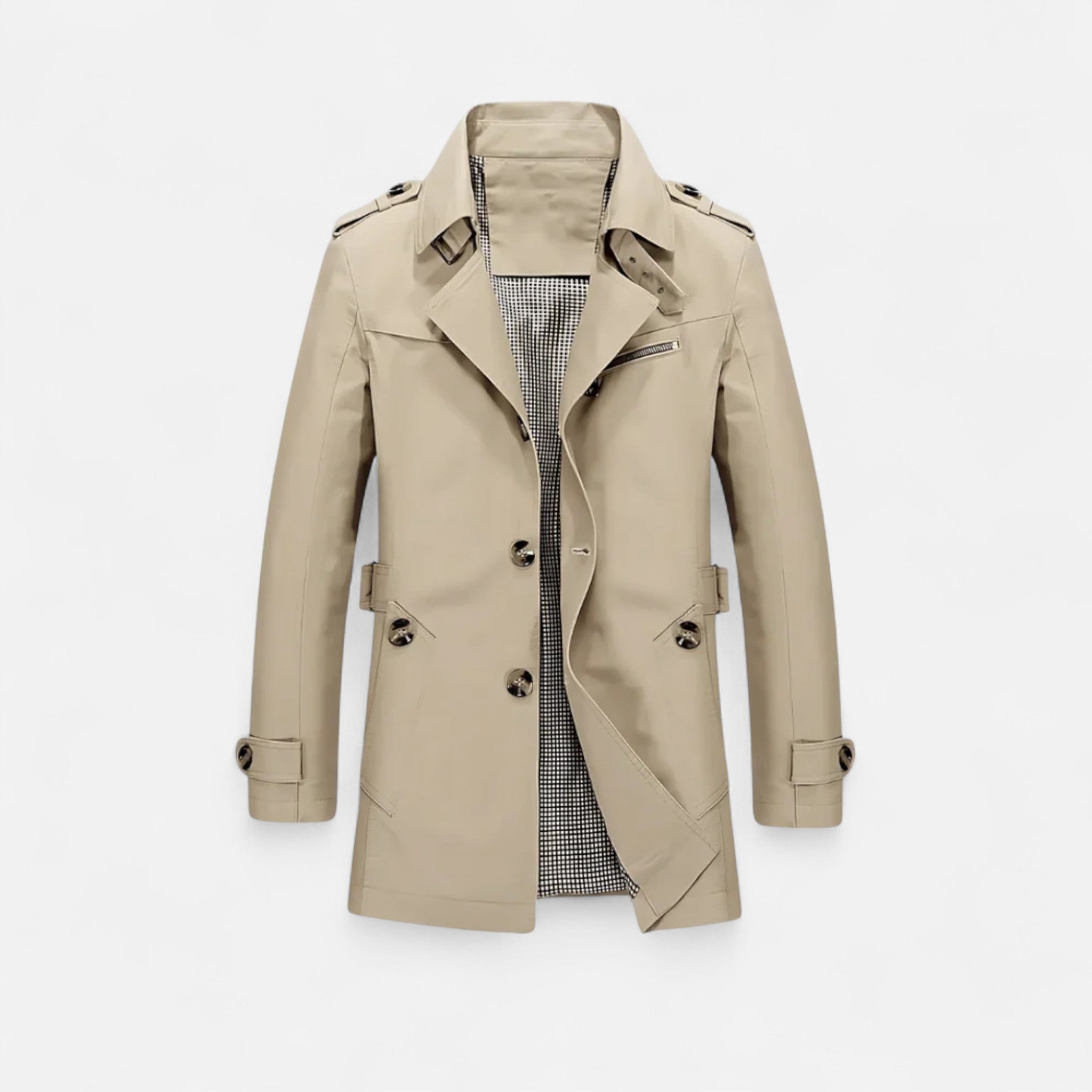 Belcien | Lightweight Refined Trench Coat