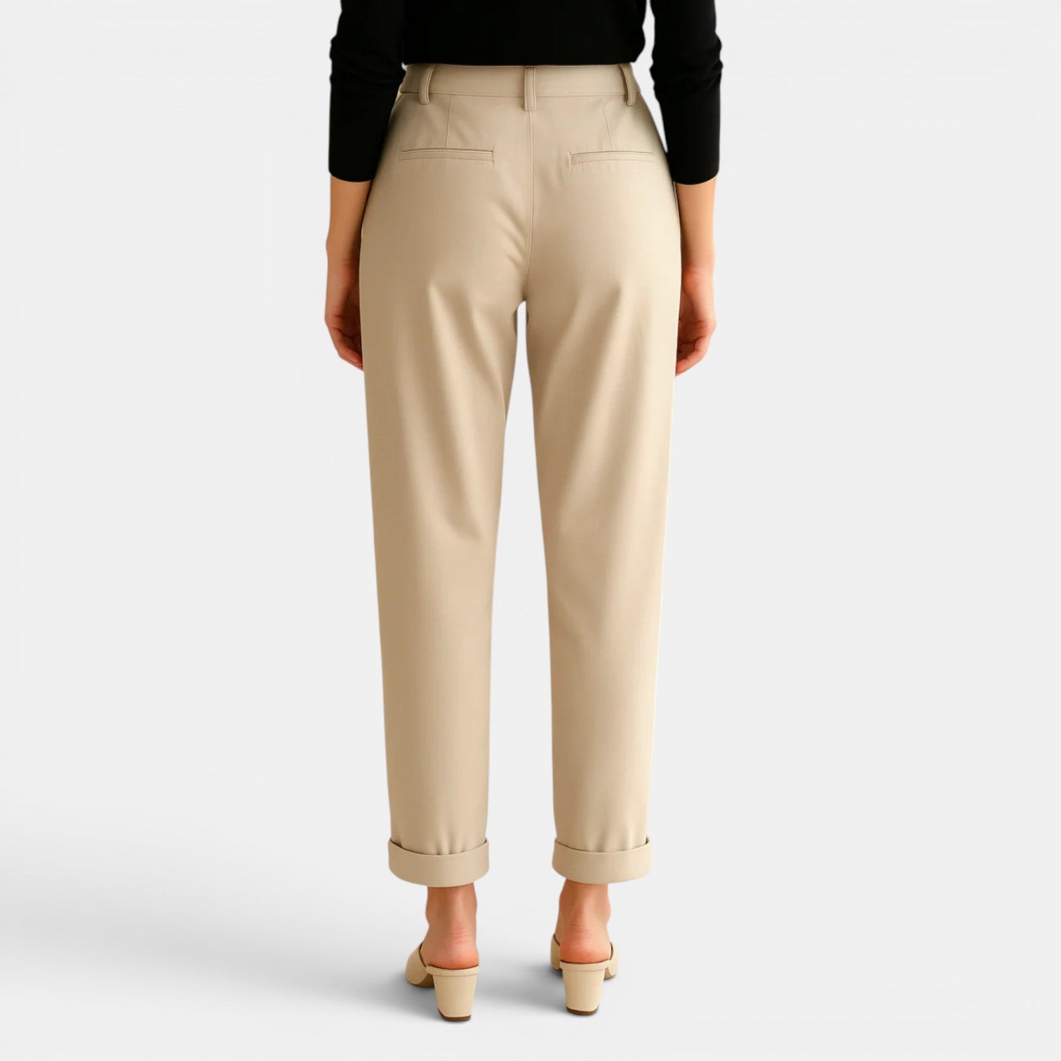 Belcien - Women’s High Waist Linen Pants