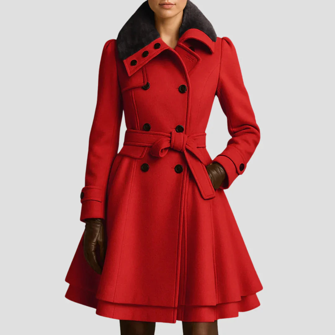 Belcien | Women’s Old Money Wool Trench Coat