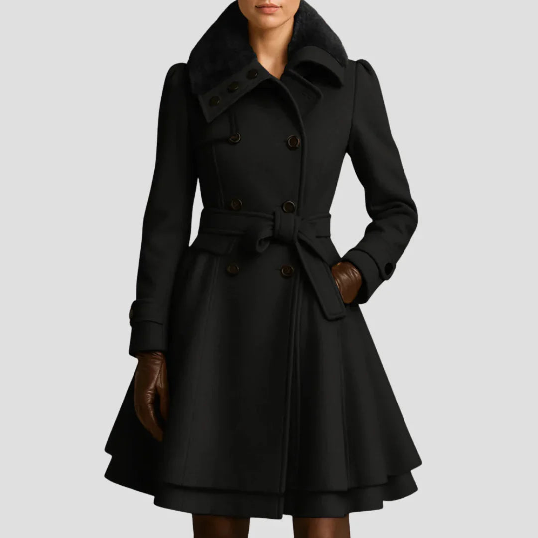 Belcien | Women’s Old Money Wool Trench Coat