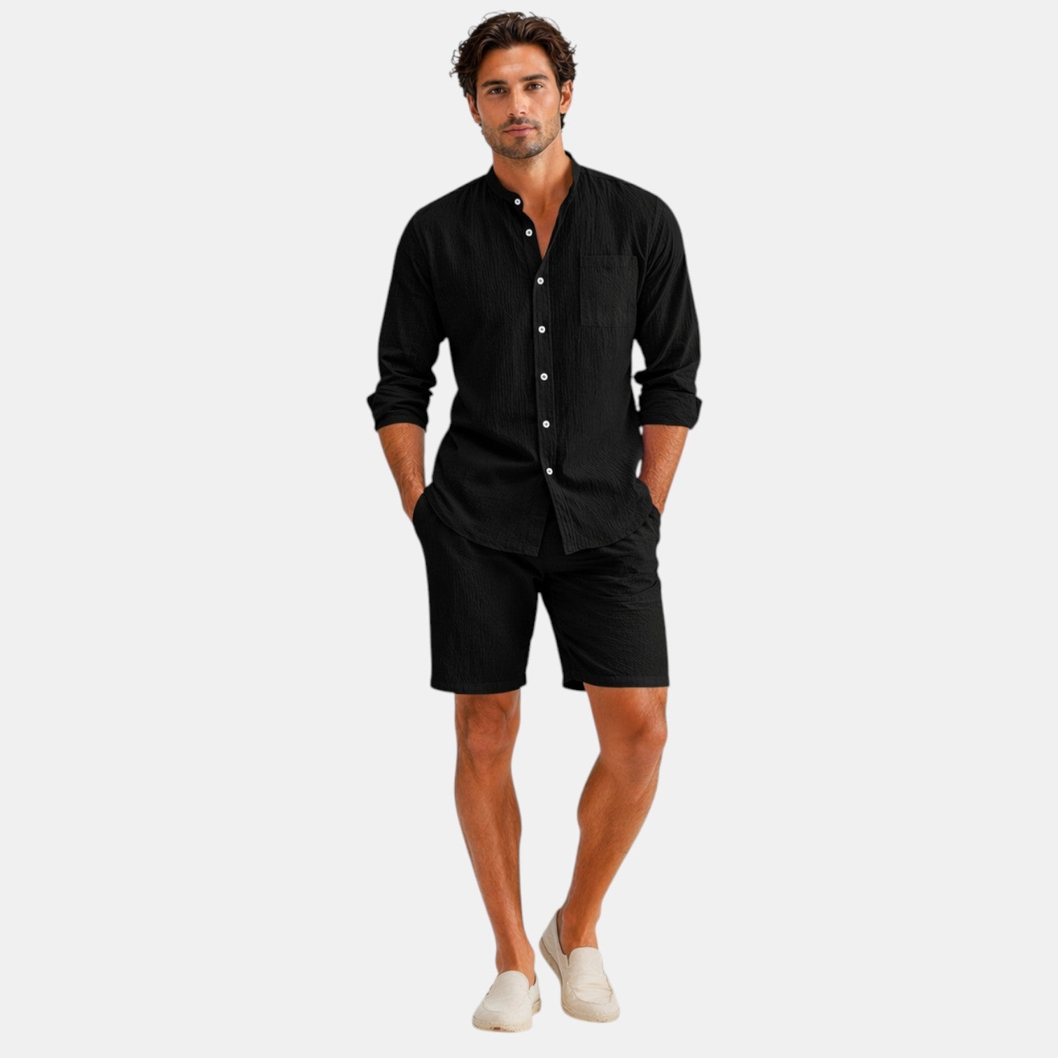 Belcien - Men's Linen Summer Set