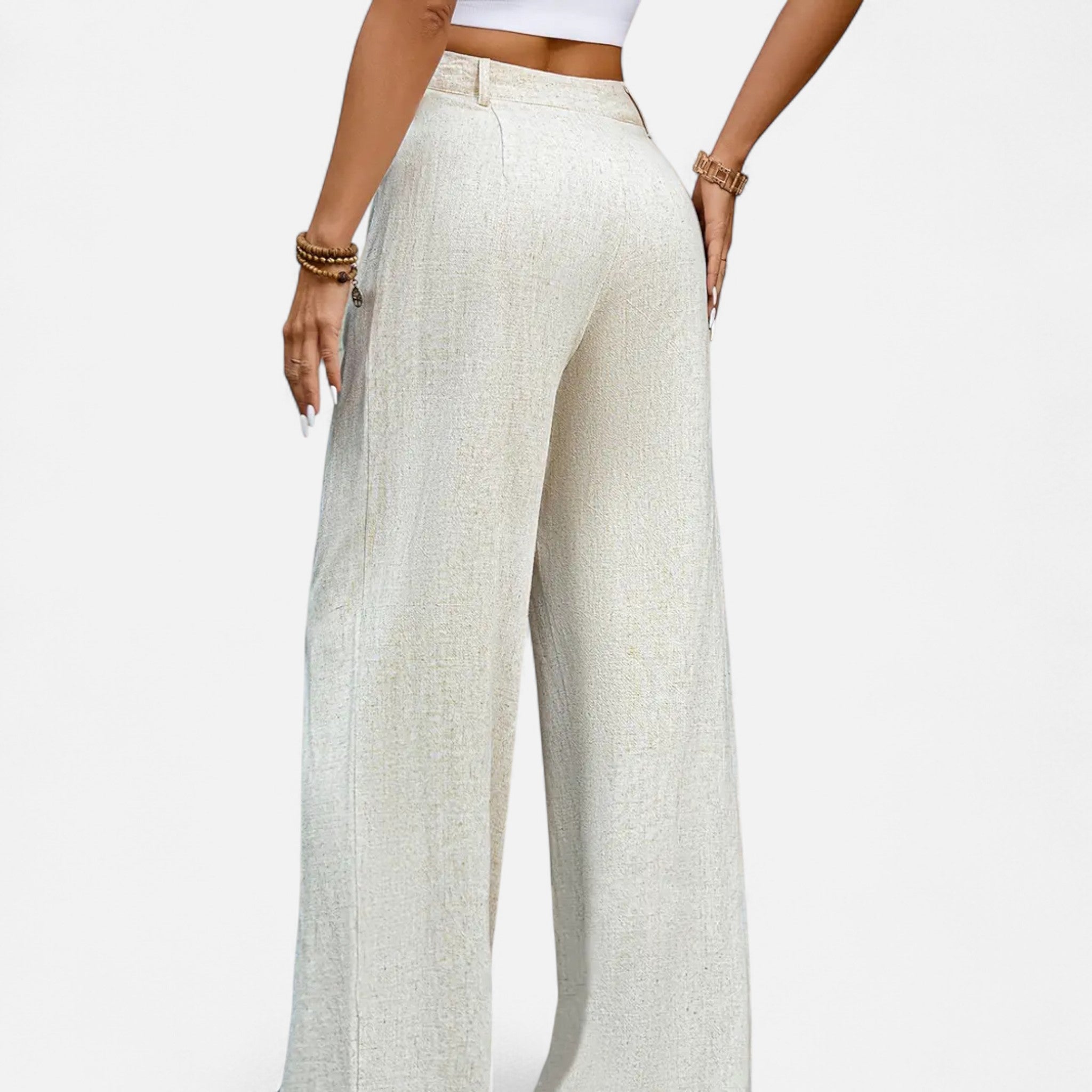 Belcien | Women’s Pleated Wide-Leg Trousers