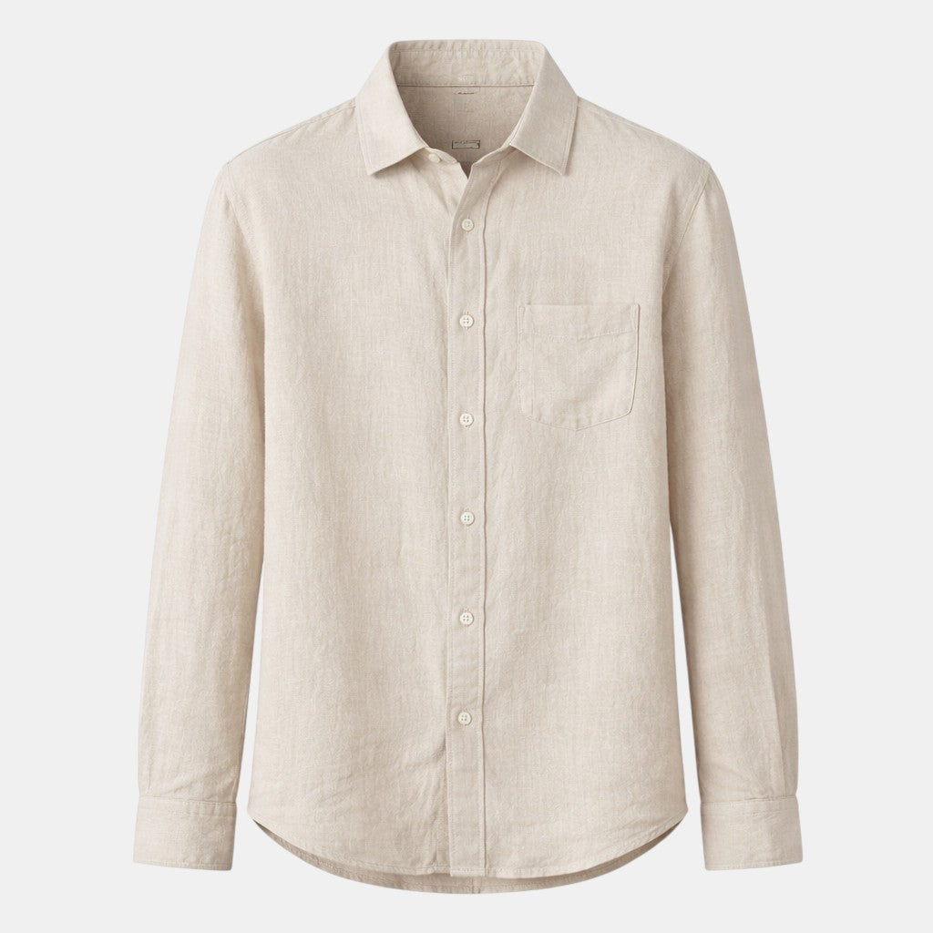 Belcien | Men’s Long Sleeve Breathable Shirt for Summer Wear