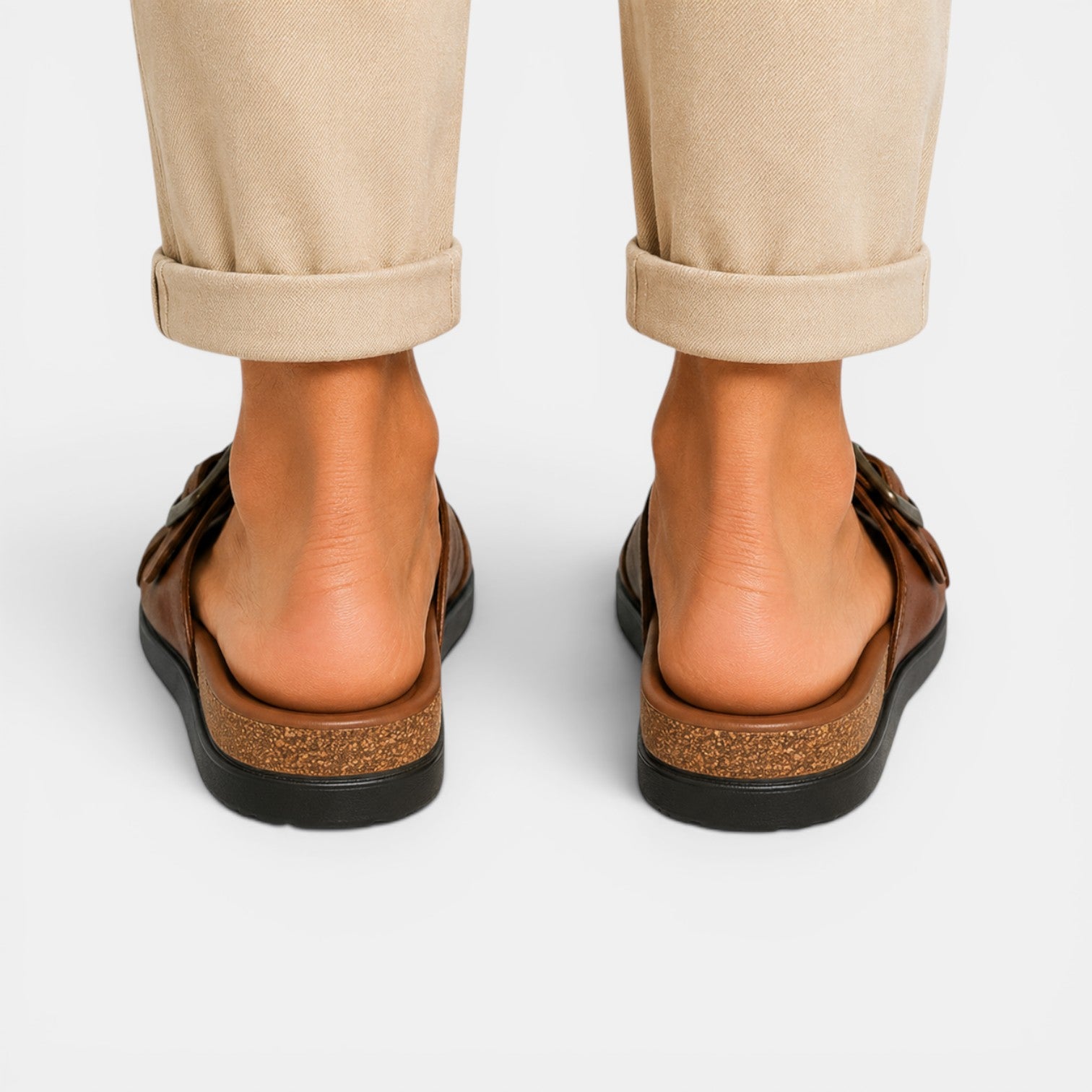 Men's Leather Sandals Classic Comfort Open Toe Summer Wear