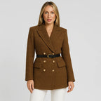 Belcien | Women’s Double-Breasted Tweed