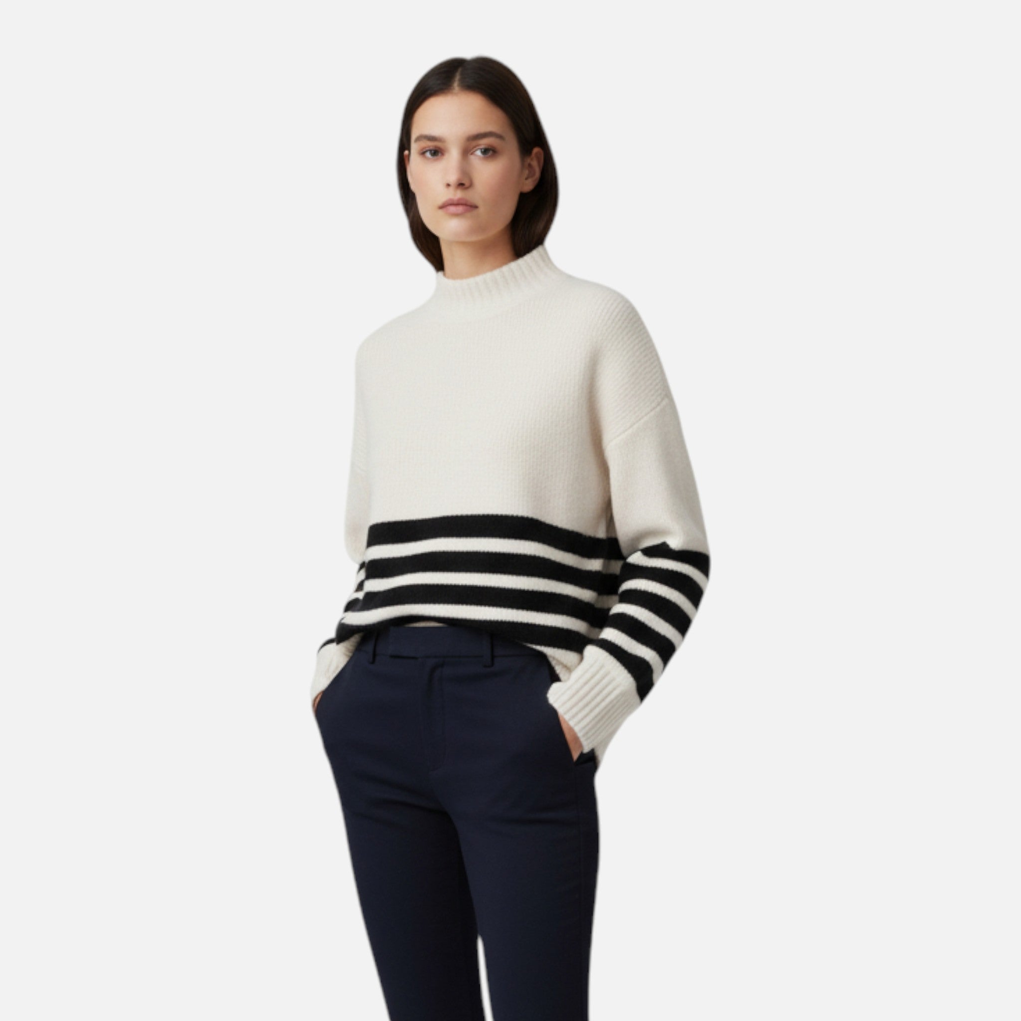 Belcien | The Coastal Stripe Sweater