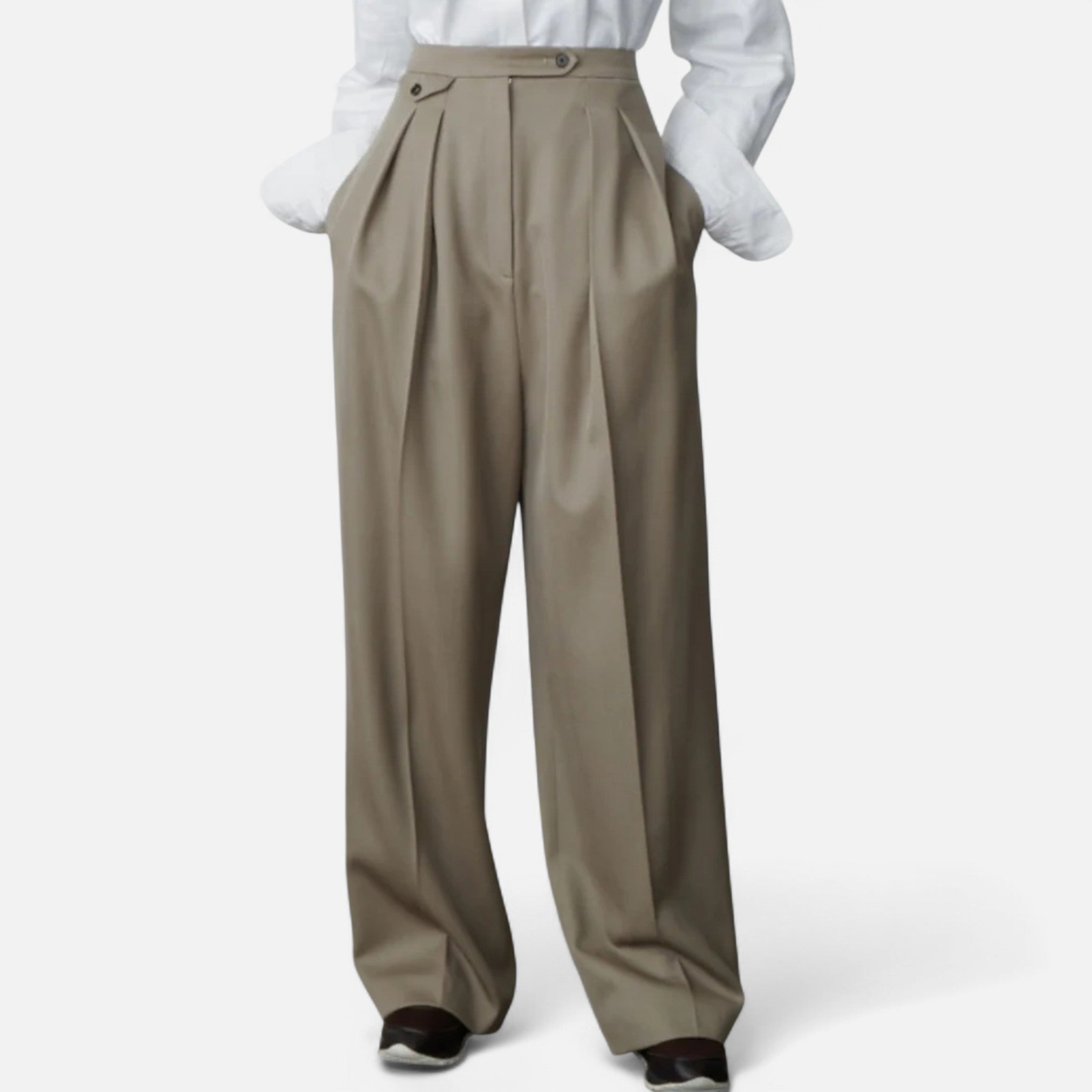 Belcien | Women’s Woollen Oversized Pants
