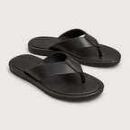 Men's Leather Sandals Comfortable Slip-On Casual Footwear