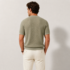 Men's Knitted Breathable Lightweight Textured Casual T-shirt