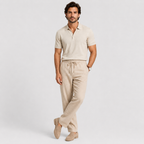 Men's Casual Trousers Elastic Waist Lightweight Comfort