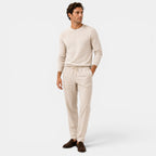 Men's Cotton Drawstring Pants Relaxed Fit Everyday Trousers
