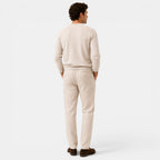Men's Cotton Drawstring Pants Relaxed Fit Everyday Trousers