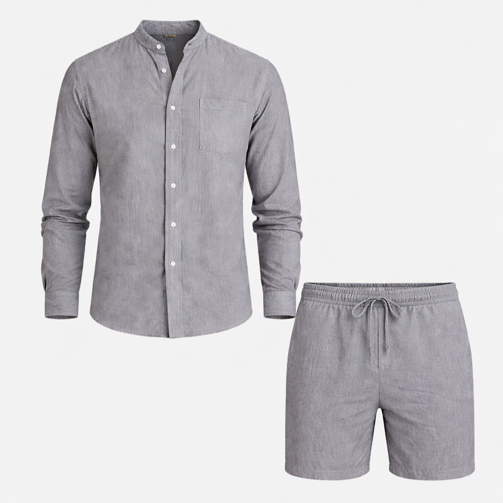 Belcien - Men's Linen Summer Set