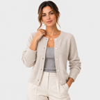 Women's Soft Knit Cardigan Classic Button Front Long Sleeve