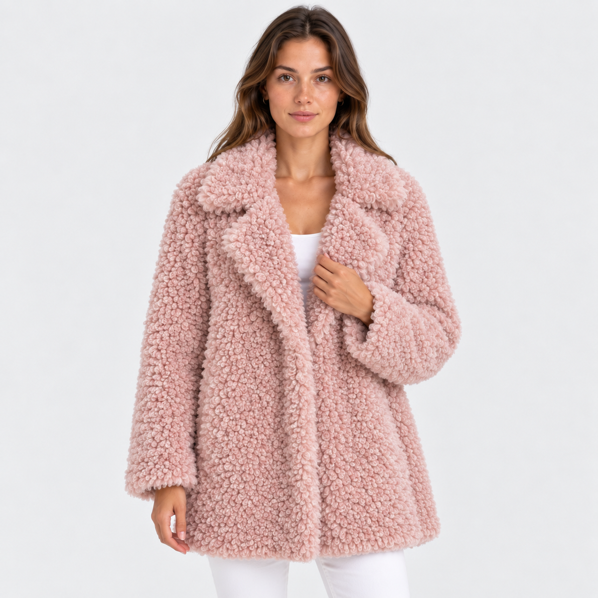 Women’s Teddy Plush Oversized Jacket for Winter