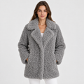 Women’s Teddy Plush Oversized Jacket for Winter