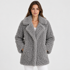 Women’s Teddy Plush Oversized Jacket for Winter