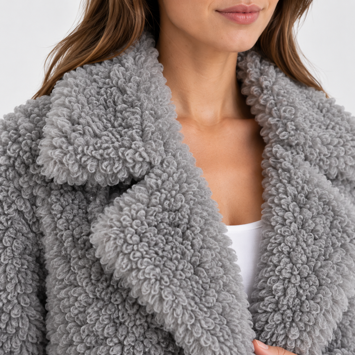 Women’s Teddy Plush Oversized Jacket for Winter