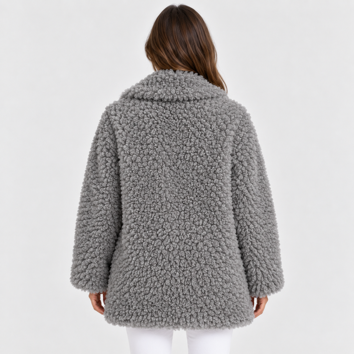 Women’s Teddy Plush Oversized Jacket for Winter