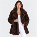 Women’s Teddy Plush Oversized Jacket for Winter