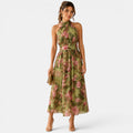 Women's Halter Neck Maxi Dress Elegant for Vacation and Events