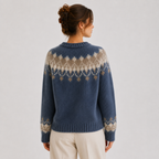 Women's Premium Cashmere Look Pullover Lightweight Warm Knitwear