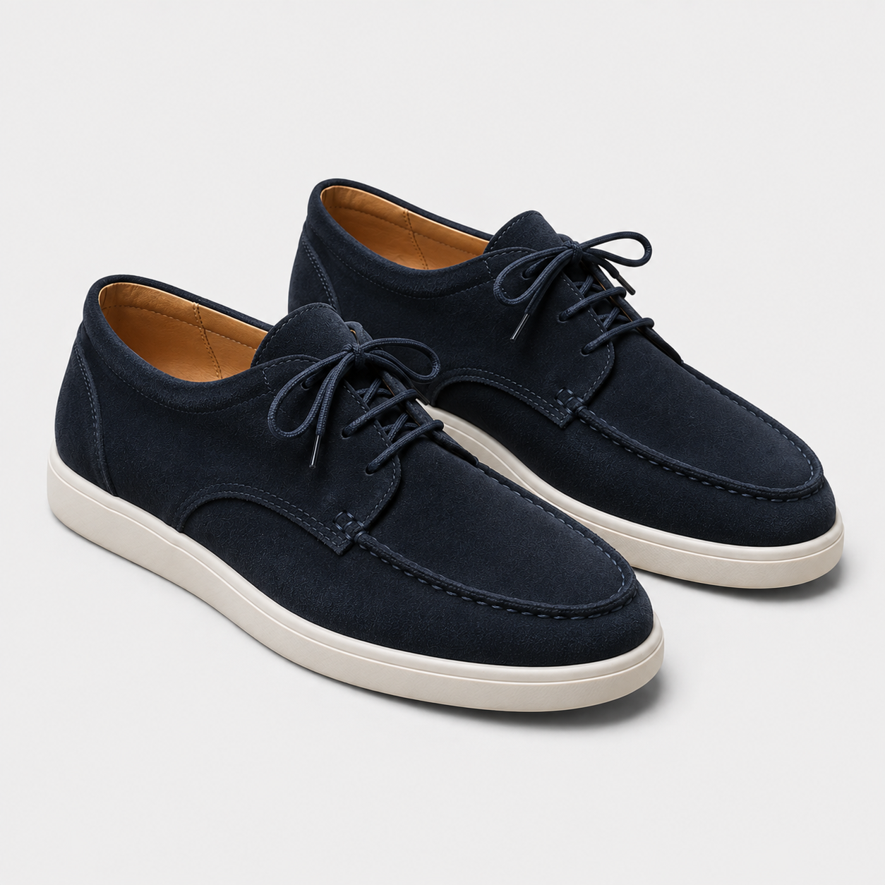 Men's Suede Lace-Up Derby Loafers