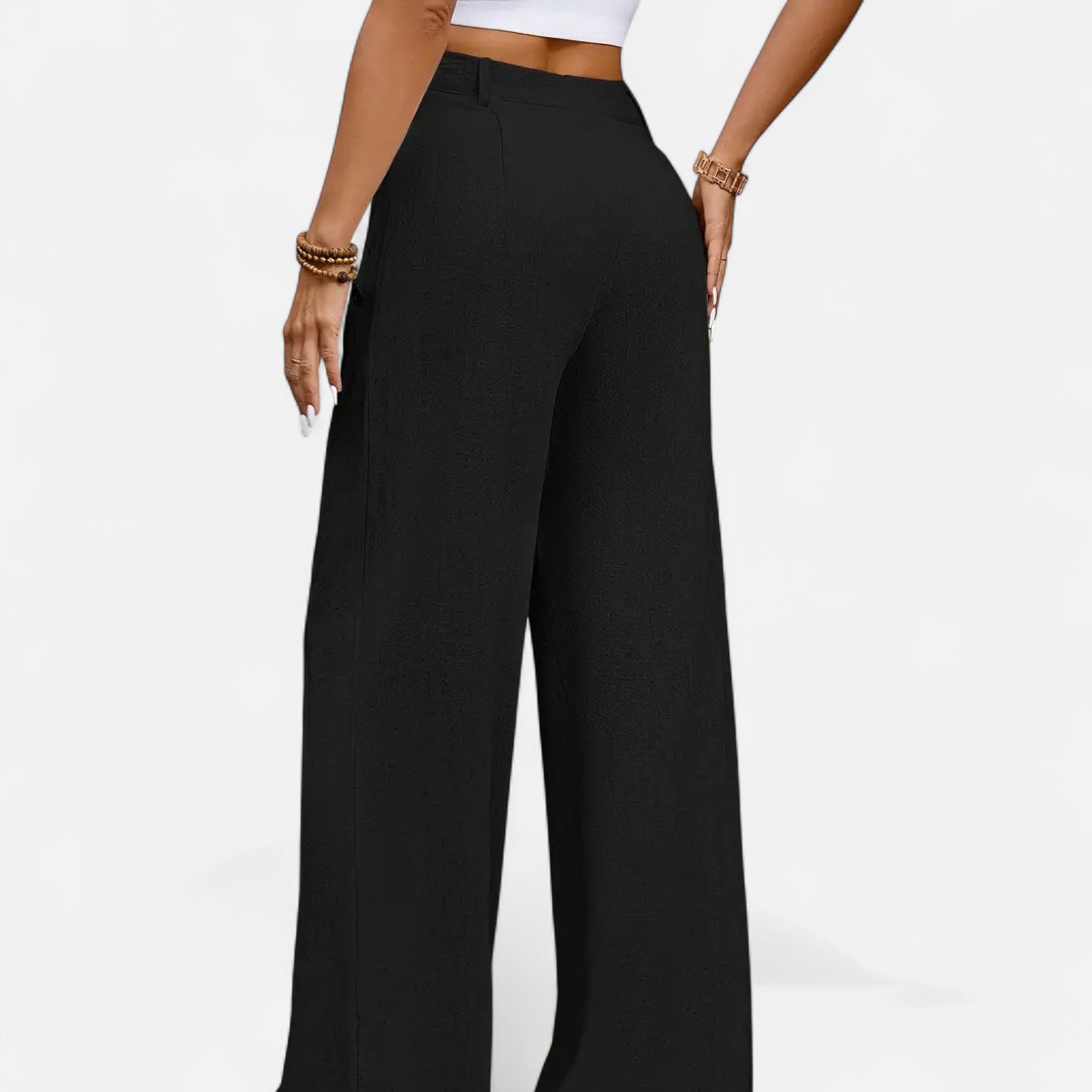 Belcien | Women’s Pleated Wide-Leg Trousers