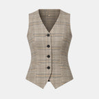 Belcien | Women’s Vintage Waistcoat Elegant Everyday Layer