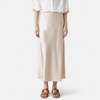 Belcien | Old Money Silk Skirt