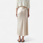 Belcien | Old Money Silk Skirt