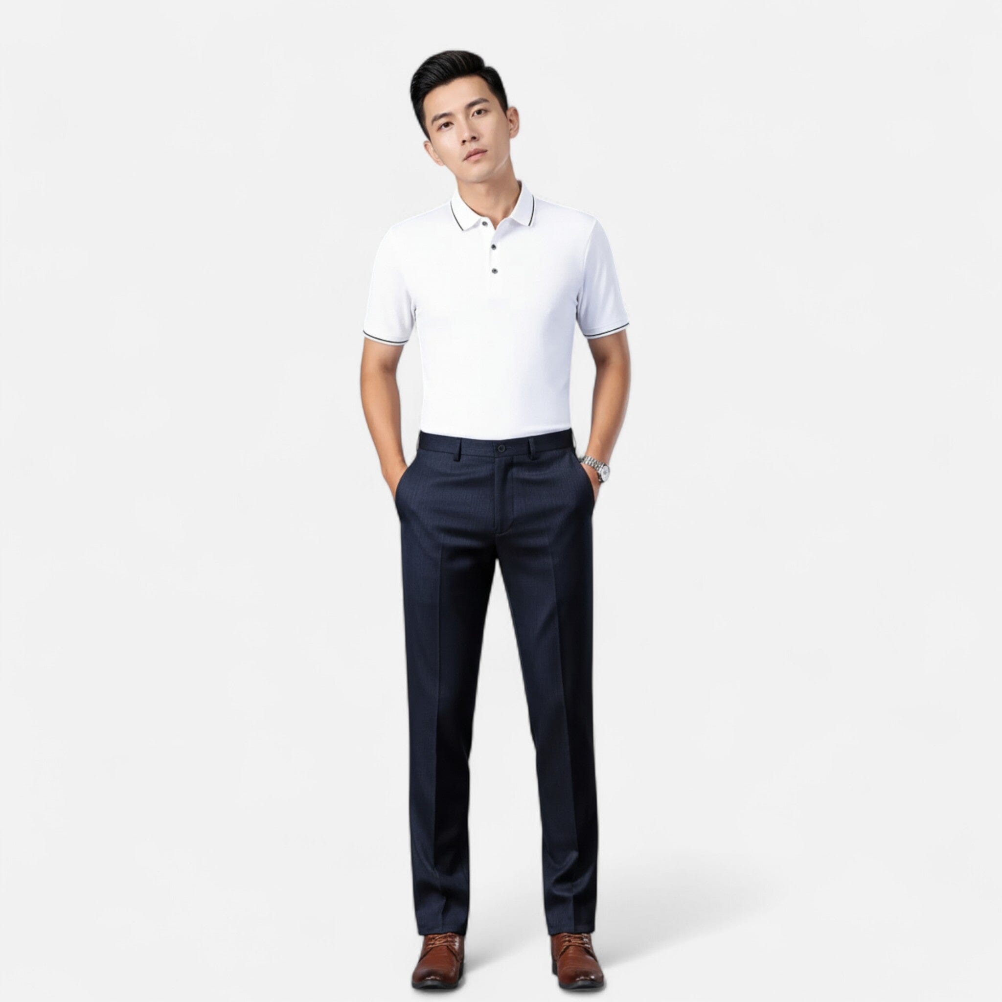 Belcien | Men’s Classic Dress Trousers