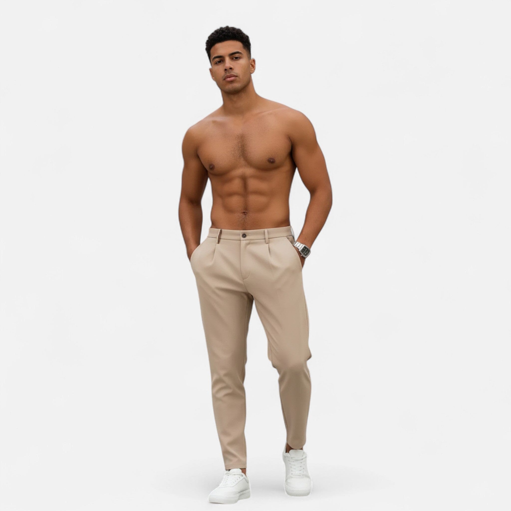 Belcien | Men’s Classic Pleated Business Trousers