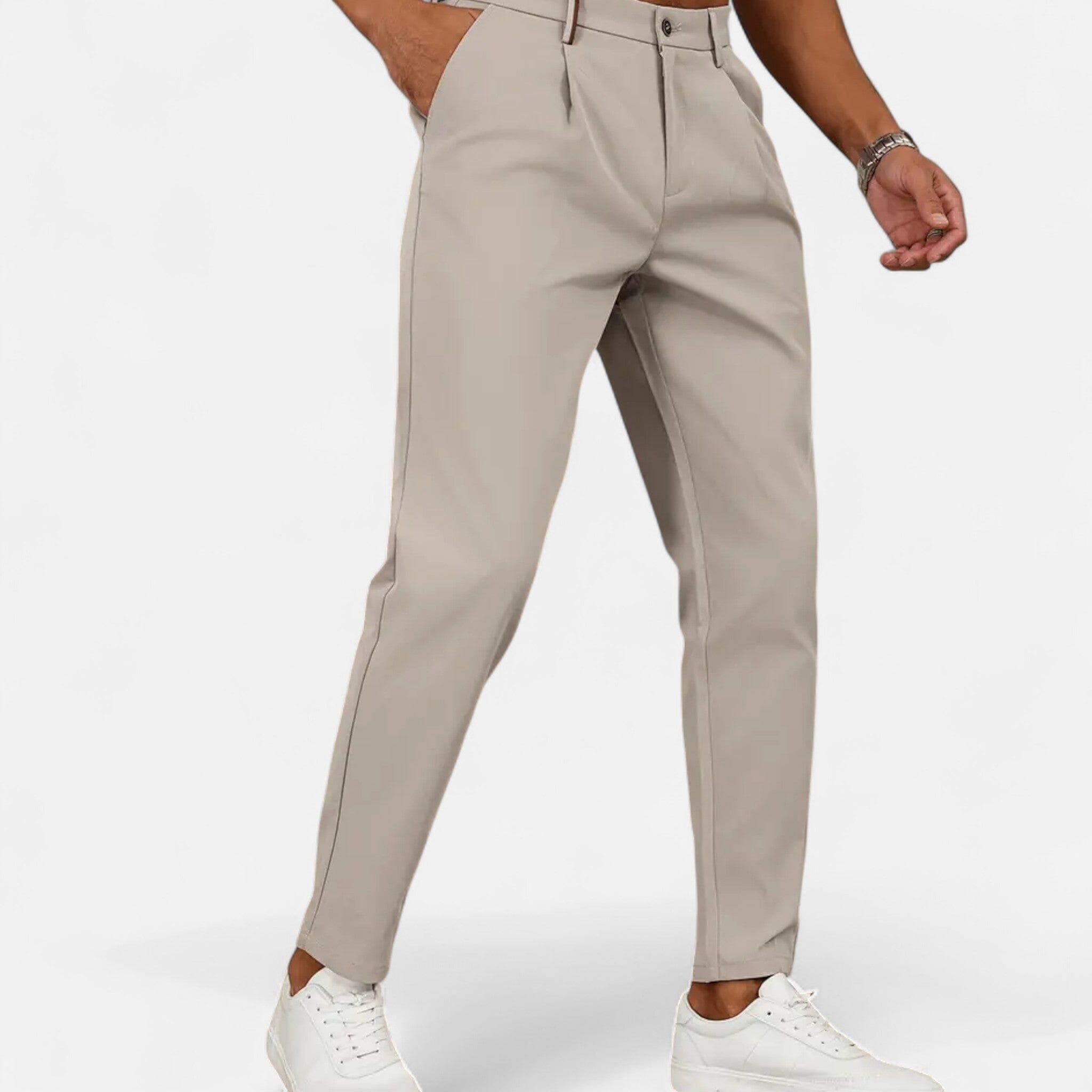 Belcien | Men’s Classic Pleated Business Trousers
