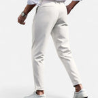 Belcien | Men’s Slim-Fit Pleated Suit Trousers