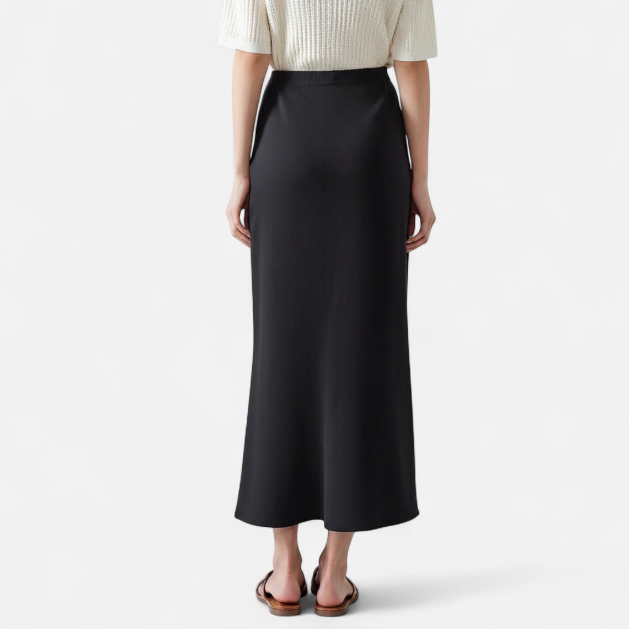 Belcien | Old Money Silk Skirt