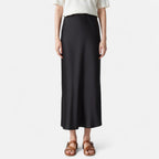 Belcien | Old Money Silk Skirt