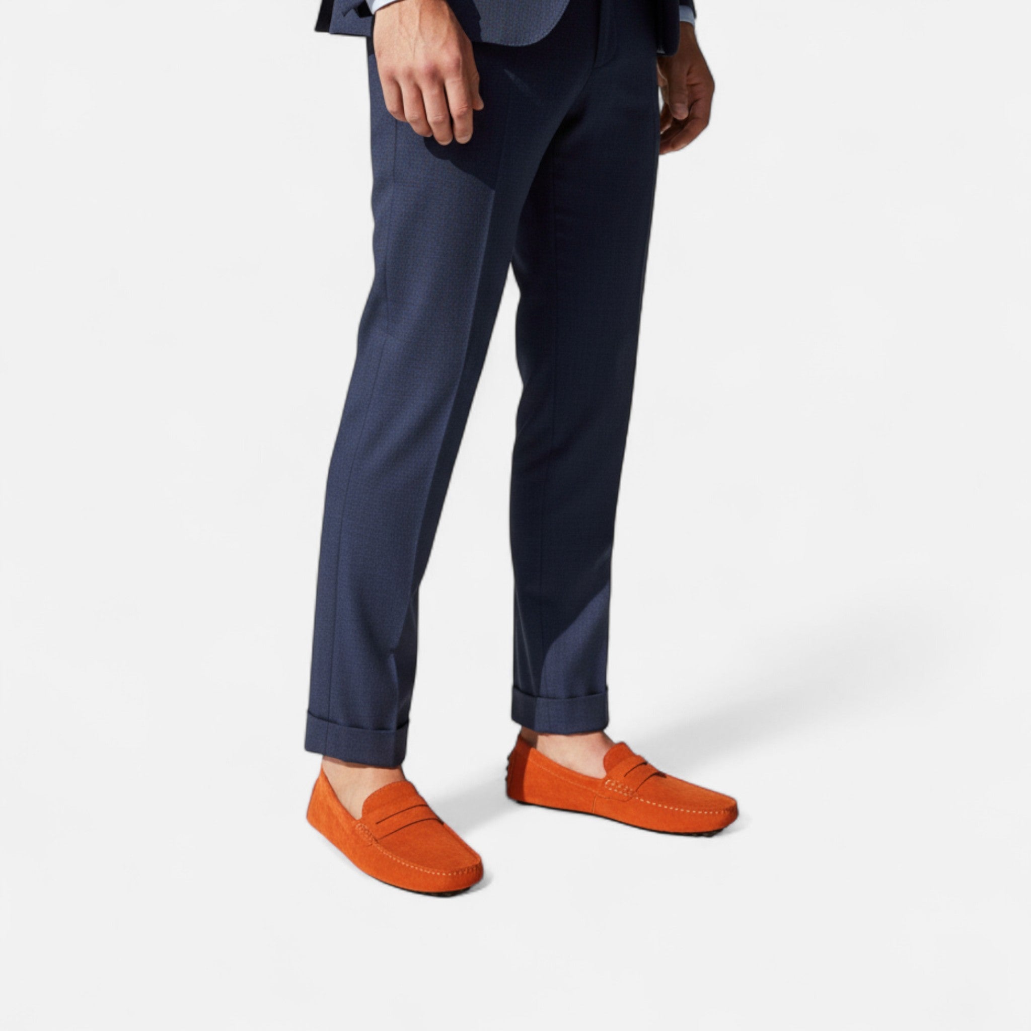 Belcien | Men’s Suede Driver Loafers