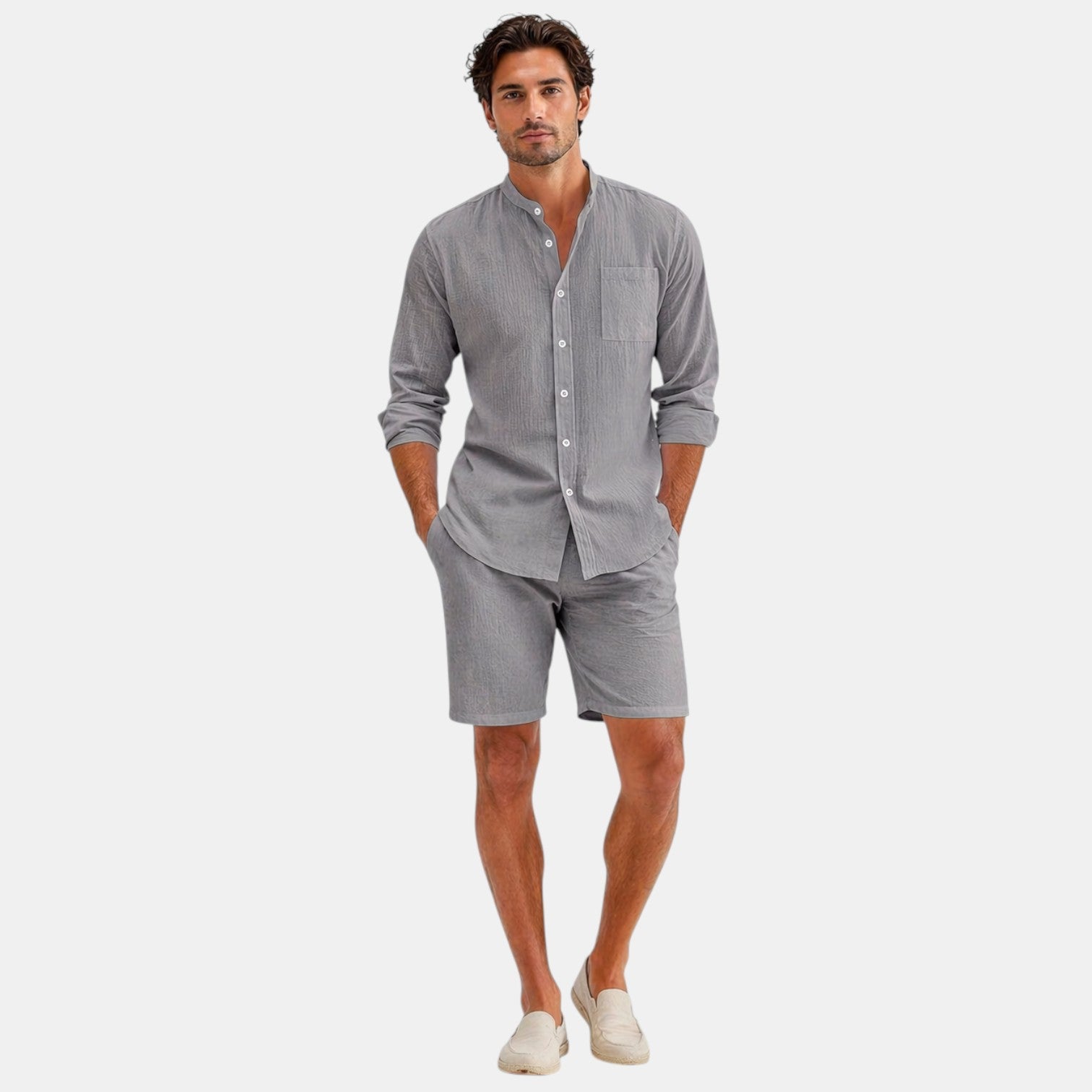Belcien - Men's Linen Summer Set
