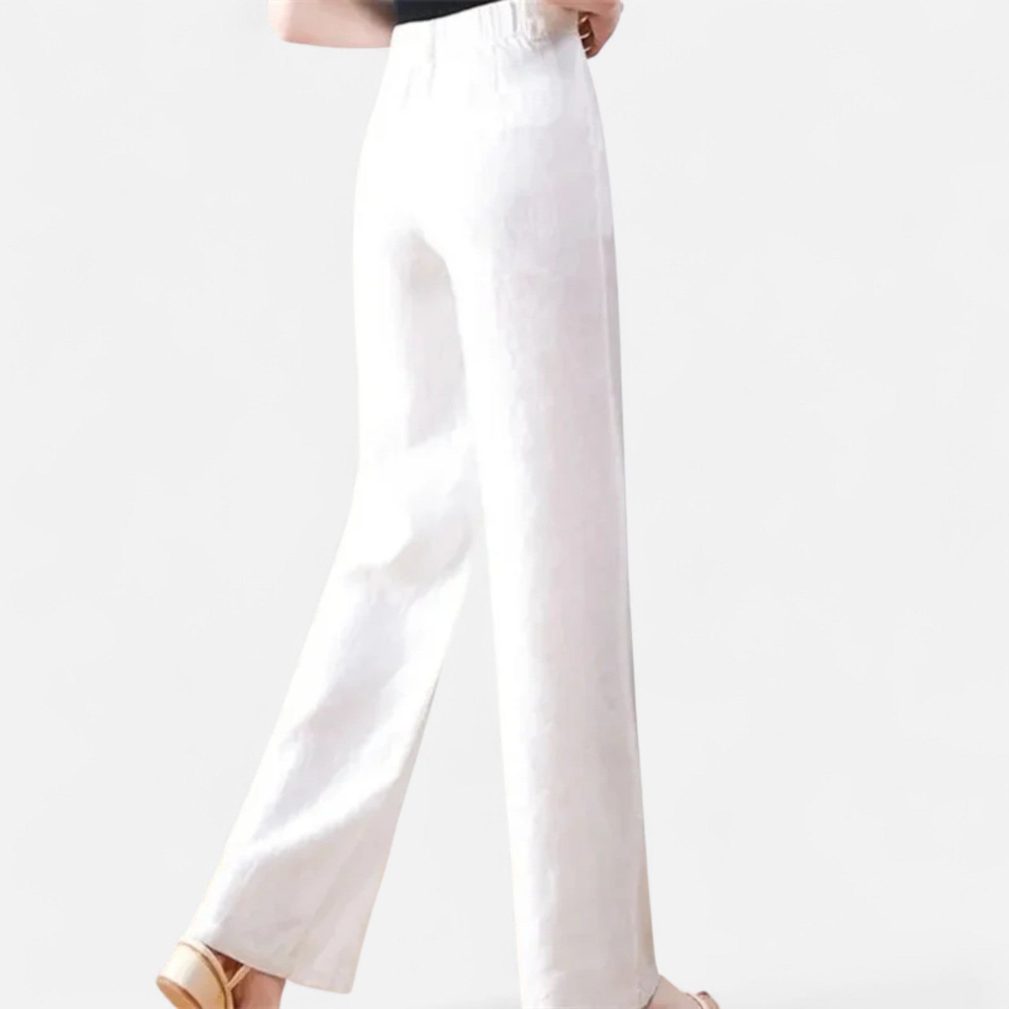 Belcien | Women’s Cotton Linen Wide-Leg Pants