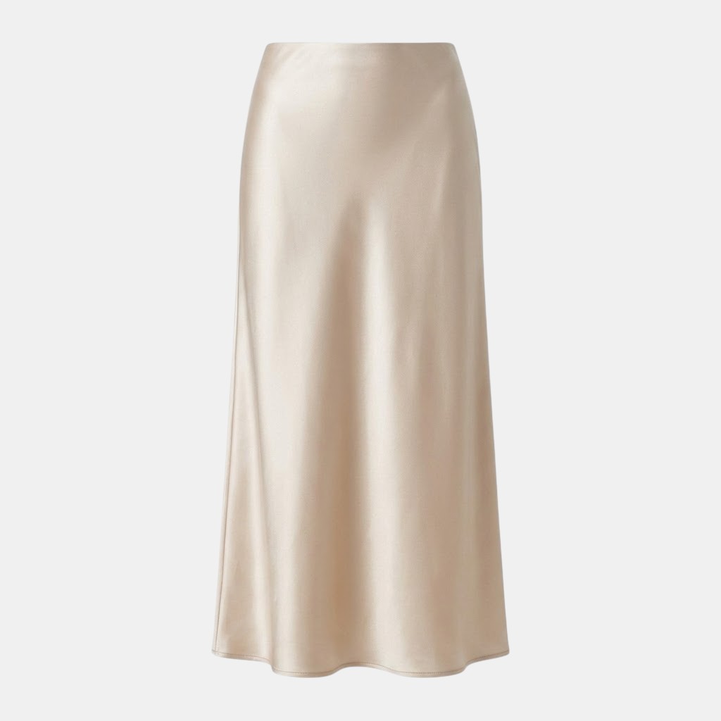Belcien | Old Money Silk Skirt