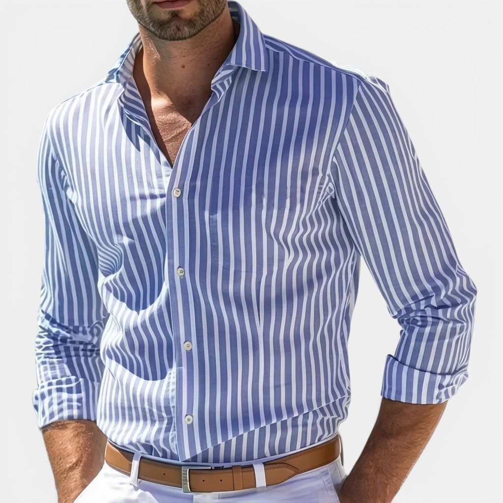 Belcien - Men’s Striped Classic Shirt