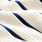 Belcien - Men’s Striped Knit Polo Shirt